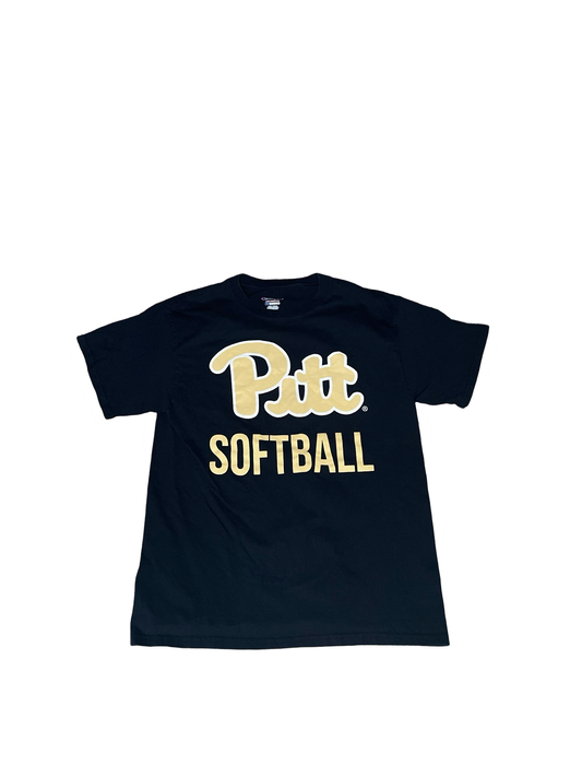 Retro Vintage Champion Pitt Softball T-Shirt  - Medium