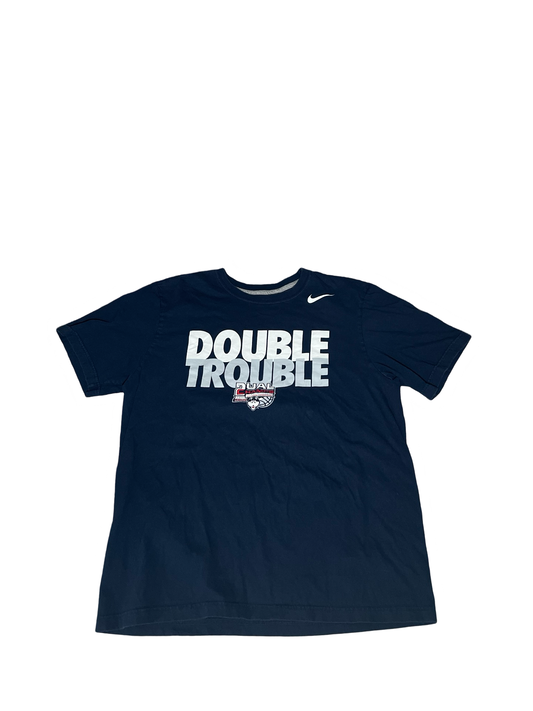 Retro Vintage Nike 2014 UCONN Dual Champs T-Shirt - X-Large