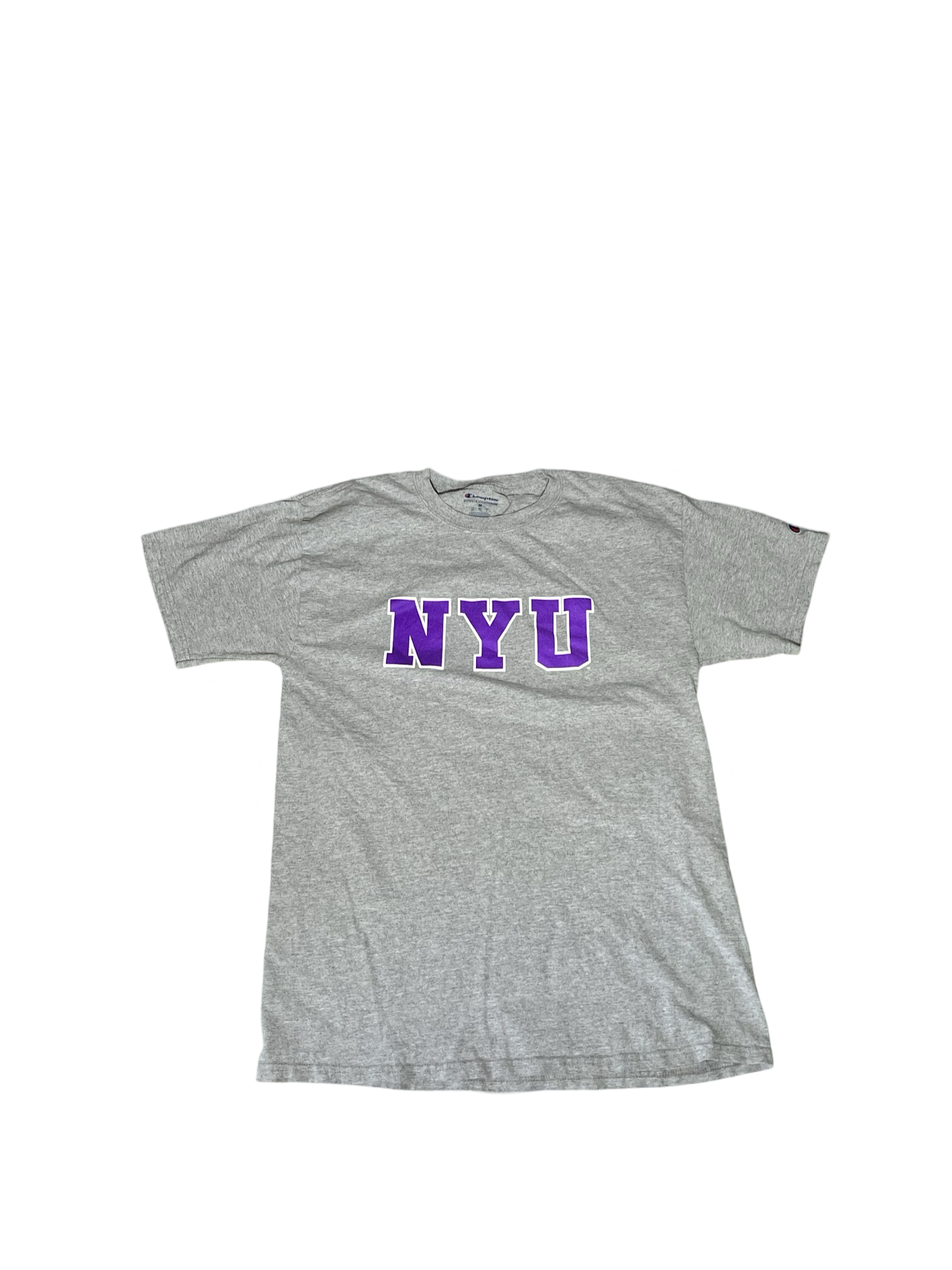 Retro Vintage Champion NYU T-Shirt - Medium